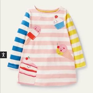 NWT Mini Boden Long-sleeve Appliqué Tunic